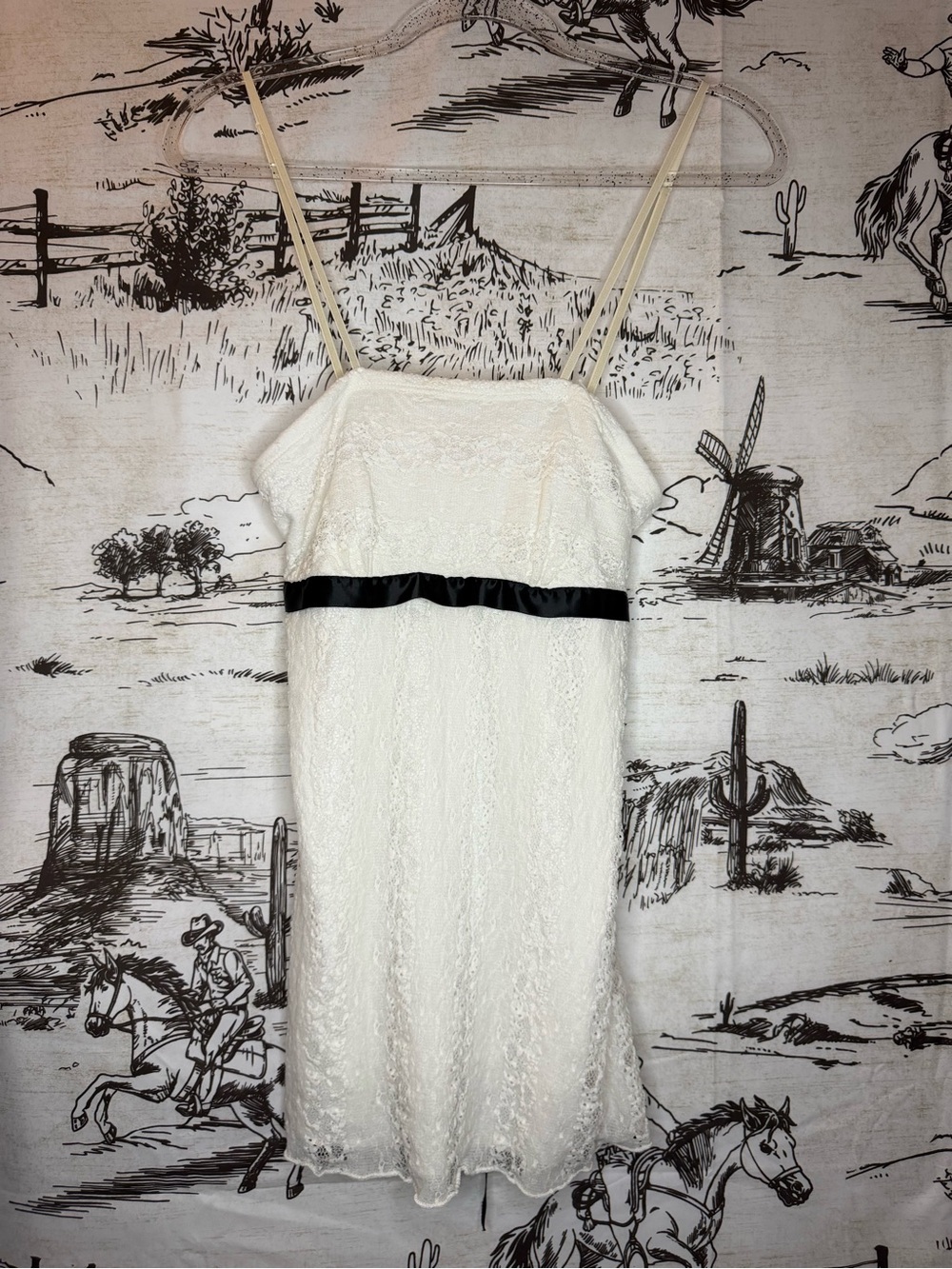Y2K Lace Babydoll Belted Cami